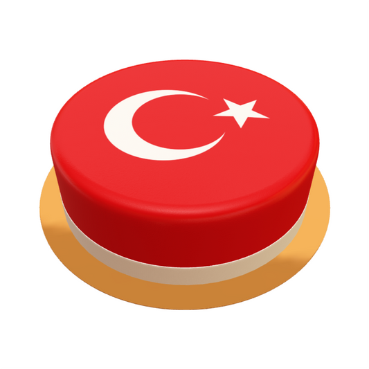 Beställ Turkish flagga tårta